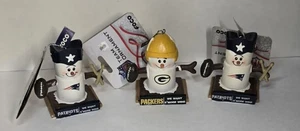Vintage NFL Green Bay Packers & New England Patriots Team Ornaments Lot ×3 NWT  - Bild 1 von 6
