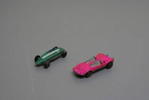 Hot Wheels Redline Hot Pink Swingin' Wing and Green Shelby Turbine 1A - Picture 1 of 11