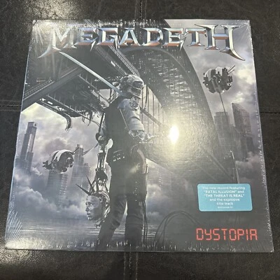 MEGADETH • Dystopia •  2016 Vinyl LP in Shrink -  First Edition New Hype Sticker - Image 1 of 4