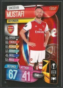 TOPPS CHAMPIONS LEAGUE MATCH ATTAX 2019-20- #075-ARSENAL-SHKODRAN MUSTAFI - Picture 1 of 1