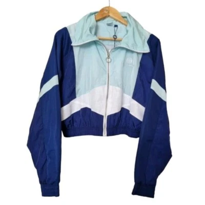 Sergio tacchini blue/navy/white cropped track jacket. Sz large uk 12 Shell Bnwt  - Image 1 of 4