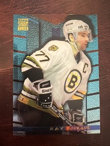 1994-95 Topps Stadium Club Ray Bourque Finest #8 Bruins NHL Hockey Card