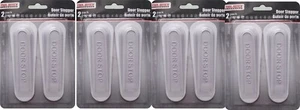 WHITE ANTISLIP STRONG RUBBER DOOR STOP STOPPER WEDGES 8 UND POR PACK - Picture 1 of 1