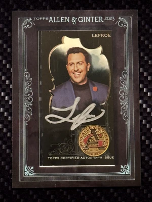 2023 Topps Allen & Ginter X Mini Black Framed #MA-ALE Adam Lefkoe Auto 12/25 - Image 1 of 2