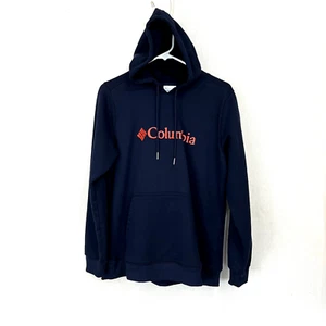 COLUMBIA Hoodie Mens XL Blue Pull Over Sweater Fleece Long Sleeves Sweatshirt - Picture 1 of 5