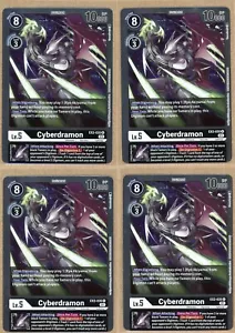 CYBERDRAMON X 4 Digimon CCG Digital Hazard FOIL RARO Playset EX2-035 - Foto 1 di 1