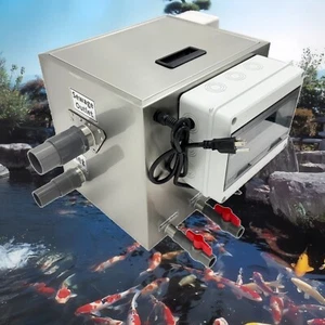 110V Water System Rotary Drum Micro-filter, Koi Pond Drum Filtration System - Picture 1 of 24