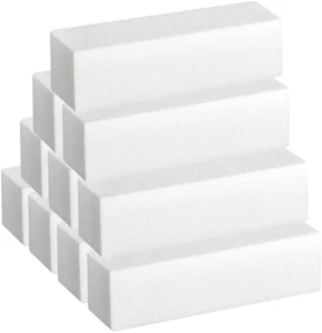 PROFICO Nagelpolierblock Buffer 240/240 Weiß - 10 Stück - 4-Seitig Feilblock Nag - Bild 1 von 12