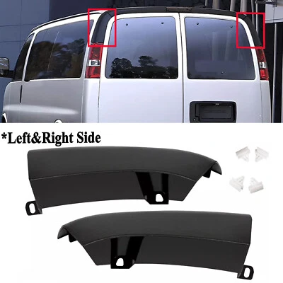 Aplique de moldura de canto traseiro LH&RH para Chevy Express/GMC Savana 2003-2023 - Imagem 1 de 4