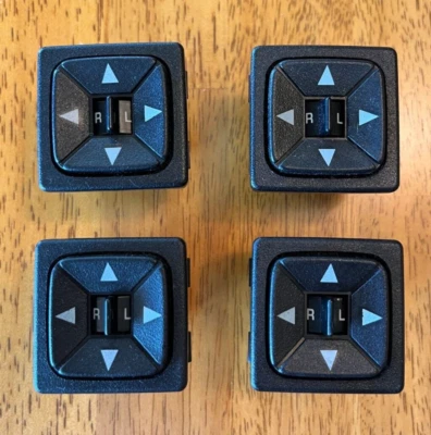 Interruptor de control ajustador de espejo retrovisor lateral eléctrico Jeep Grand Cherokee 93-95.  Pieza OEM Foto 1 de 4