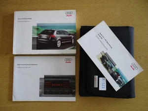 AUDI A3 SPORTBACK HANDBOOK OWNERS MANUAL WALLET 2005-2008 PACK A-523 - Picture 1 of 3