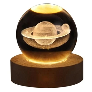 Lámpara LED Regalo Navidad Luz Nocturna Vía Láctea Galaxia Bola de Cristal Regalo para Niños - Imagen 1 de 8