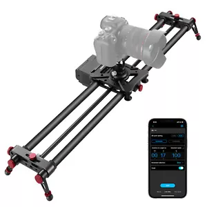 Neewer 80cm Carbon Fiber Motorized Horizontal Panoramic Camera Dolly Rail Slider - Picture 1 of 8