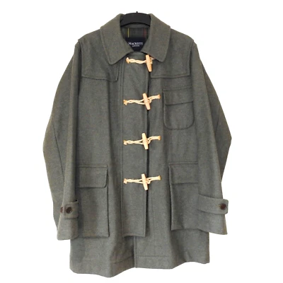 Abrigo de Lona Hackett London Heritage - Hecho en el Reino Unido - Para Hombre M - Mezcla de Lana Carbón Foto 1 de 4