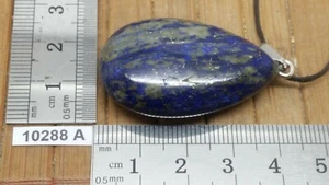 Großer LAPISLAZULI Anhänger + verstellbare Kordel Mineralien Rollstein Reiki - Bild 1 von 3