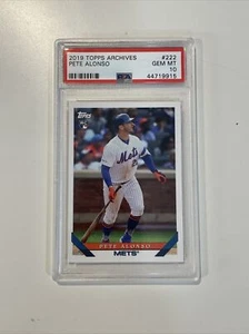 2019 Topps Archives #222 Pete Alonso Rookie PSA 10 RC - Picture 1 of 2