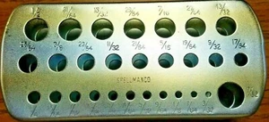 Punzón de transferencia de 28 piezas SOPORTE - 3/32" - 1/2" y 17/32" - EE. UU. Spellmaco 3-17 - Imagen 1 de 3