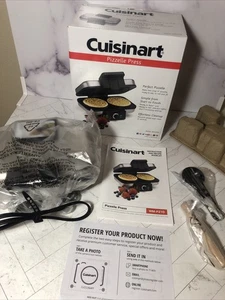 Cuisinart Pizzelle Press WM-PZ10 Sweet Treats & Savory Appetizers Waffle Cookies - Picture 1 of 16