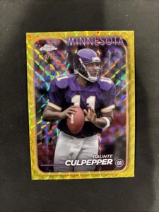 Fútbol americano Daunte Culpepper 2024 Topps cromado amarillo geométrico/75 #117 BK - Imagen 1 de 2