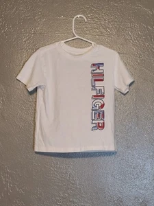 Tommy Hilfiger White Short Sleeve Tee Kids Unisex Size 4 EUC - Picture 1 of 8
