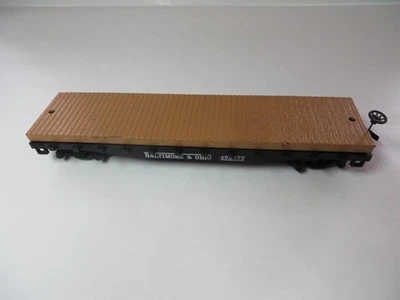 HO Walthers Built 50' B&O Baltimore & Ohio Flat Car Nice Low Ship - Image 1 of 4