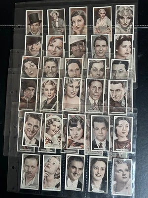ARDATH'' FAMOUS FILM STARS 1934'' FULL V G SET - Image 1 of 4