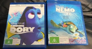 Finding Nemo & Finding Dory Blue-Ray Disc Vintage Disney Pixar - Picture 1 of 13