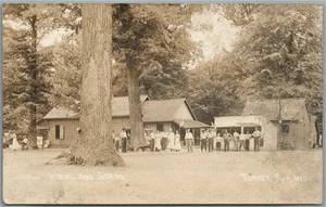 TÜRKEI GELAUFEN IN HOTEL & STAND ANTIKE ECHTFOTO POSTKARTE RPPC - Bild 1 von 2