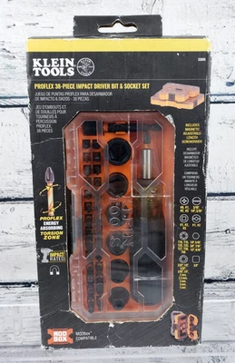 Klein Tools 33805 ProFlex 冲击螺丝刀钻头和套筒套装,38 件 全新 — 第 1/4 张图片