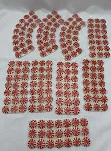 RETIRED! Dept. 56 Peppermint Candy Road - Sidewalk Lot Of 3 Curved & 6 Straight - Picture 1 of 7
