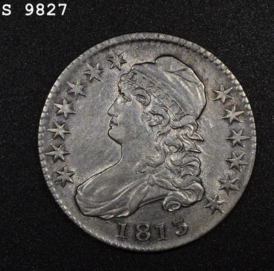 1818 «50c/UNI» крышка бюст половина доллара «AU» * Бесплатная доставка после первого товара * - Изображение 1 из 2