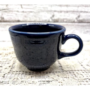 Taza de café individual FIESTAWARE en azul cobalto Homer Laughlin vintage EE. UU. - Imagen 1 de 6