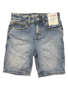 Size 6 Boys Denim Pull-on Shorts, At The Knee, Cat & Jack, Medium Wash, NEW - Picture 1 of 5