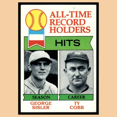 George Sisler Ty Cobb #411 1979 Topps 圣路易斯布朗队/底特律老虎队棒球 — 第 1/4 张图片