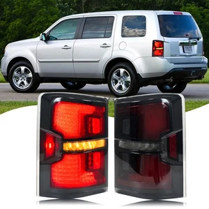 Conjunto de luces traseras LED para Honda Pilot 2009-2015 EX-L Touring luces traseras negras - Imagen 1 de 5