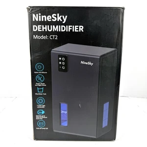 NineSky Dehumidifier CT2 Dual-Core 95oz Tank 1000ml/day 7-Color Light Auto-Off - Picture 1 of 14