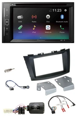 Pioneer Bluetooth Lenkrad USB 2DIN DAB DVD Autoradio für Suzuki Swift ab 2011 - Bild 1 von 4
