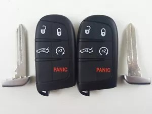 ORIGINAL LOT OF 2 CHRYSLER 300 11-18 OEM SMART KEY LESS ENTRY REMOTE START FOB - Picture 1 of 12