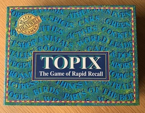 Topix The Game of Rapid Recall by Cheatwell Games Deluxe Missing Sand Timer - Picture 1 of 5