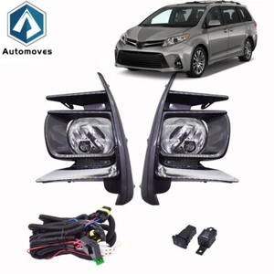 Kit de luces antiniebla para Toyota Sienna 2018-2020 interruptor bombillas bisel arnés de cables negro - Imagen 1 de 7