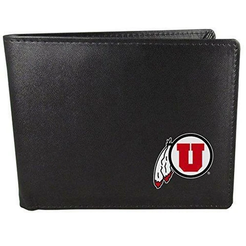 NCAA Siskiyou Sports Mens Utah Utes Bi-fold Wallet One Size Black Cover