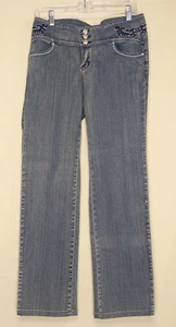 Jeans Yasica Culture Stone Wash Jeggings donna 30x29 denim strass anni 90 retrò - Foto 1 di 13