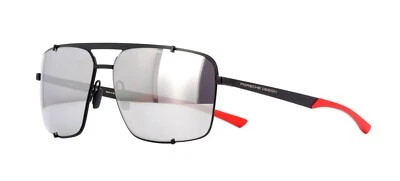 Gafas de sol Porsche Design HOOKS P'8919 negras/grises con espejos plateados (A) Foto 1 de 4
