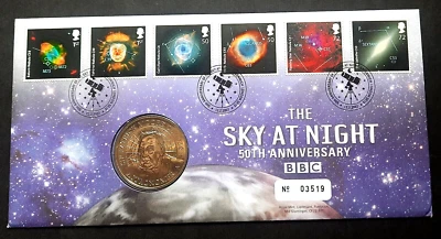 Great Britain GB UK - "SPACE ~ NEBULAE ~ THE SKY AT NIGHT" Medal Cover PNC 2007 - Image 1 of 4