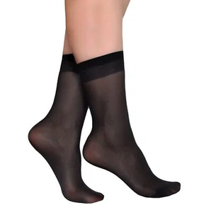 Women's 5 Pairs Nylon socks for women Ankle High Sheer Socks Tights Hosiery P... - Picture 1 of 7