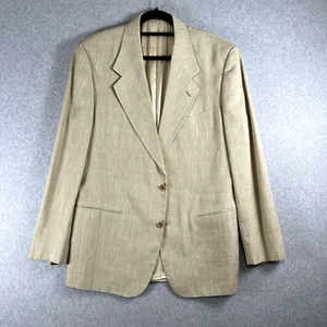 Valentino Uomo Mens Size 42 Two Button Jacket Beige Pre Owned Great - Picture 1 of 10