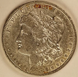 1886-O United States Silver Morgan Dollar About Uncirculated Condition - Picture 1 of 2