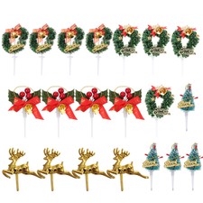  20 PCS Cake Decoration Decorations Plastic Baby Cake Inserts