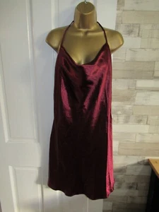NEW GUESS ● size L 14 16 ● burgundy red satin party dress womens ladies - Picture 1 of 7