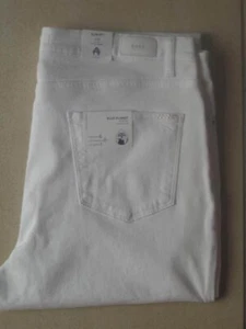 Vaqueros elásticos BRAX Mary verano denim blanco, ligeros y suaves artículos de verano NUEVO - Imagen 1 de 3